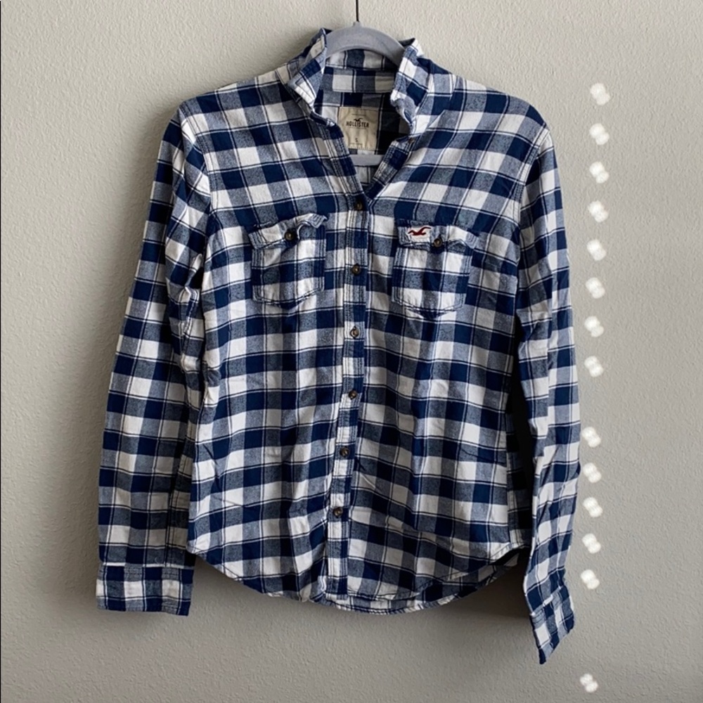 Hollister Blue Flannel